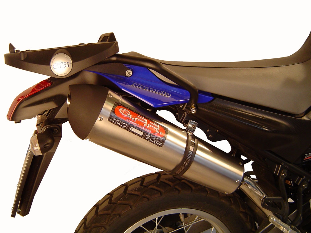 GPR auspuff kompatibel mit  Yamaha Xt 660 X-R  2004-2014, Trioval, Doppelt homologierter legaler Slip-On-Auspuff mit ABE, einschließlich abnehmbarer DB-Killer, Link Pipes und Katalysatoren 