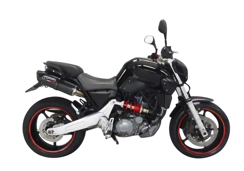 GPR auspuff kompatibel mit  Yamaha MT03 660 2006-2013, Furore Nero, Doppelt homologierter legaler Slip-On-Auspuff mit ABE, einschließlich abnehmbarer DB-Killer, Link Pipes und Katalysatoren 