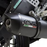 GPR auspuff kompatibel mit  Yamaha Yzf-R 125  2017-2018, Furore Evo4 Nero, Homologierte auspuff mit verbindungsrohr und katalysator 