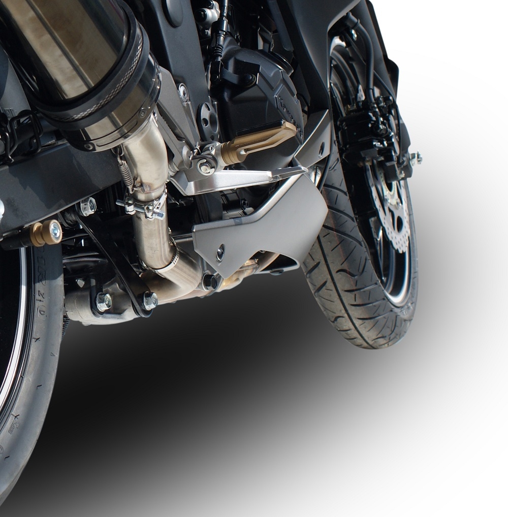 GPR auspuff kompatibel mit  Kawasaki Z 300 2014-2017, Furore Nero, Rennauspuff, mit Verbindungsrohren, Artikel ohne Genehmigung 