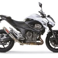GPR auspuff kompatibel mit  Kawasaki Z 800 E 2009-2016, Deeptone Inox, Zugelassener legaler Slip-On-Auspuff mit Abe, einschließlich abnehmbarem DB-Killer und Verbindungsrohr 