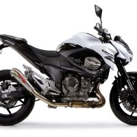 GPR auspuff kompatibel mit  Kawasaki Z 800 E 2009-2016, Powercone Evo, Zugelassener legaler Slip-On-Auspuff mit Abe, einschließlich abnehmbarem DB-Killer und Verbindungsrohr 