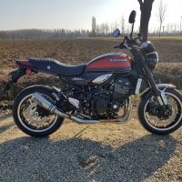 GPR auspuff kompatibel mit  Kawasaki Z 900 RS 2018-2020, M3 Titanium Natural, Zugelassener legaler Slip-On-Auspuff mit Abe, einschließlich abnehmbarem DB-Killer und Verbindungsrohr 