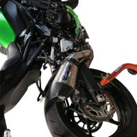 GPR auspuff kompatibel mit  Kawasaki Z 900 E 2017-2020, New Grand Prix Evo Titanium, Zugelassener legaler Slip-On-Auspuff mit Abe, einschließlich abnehmbarem DB-Killer und Verbindungsrohr 