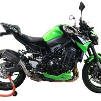 GPR auspuff kompatibel mit  Kawasaki Z 900 2021-2024, M3 Black Titanium, Zugelassener legaler Slip-On-Auspuff mit Abe, einschließlich abnehmbarem DB-Killer und Verbindungsrohr 