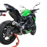 GPR auspuff kompatibel mit  Kawasaki Z 900 2021-2024, M3 Black Titanium, Zugelassener legaler Slip-On-Auspuff mit Abe, einschließlich abnehmbarem DB-Killer und Verbindungsrohr 