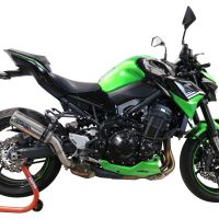 GPR auspuff kompatibel mit  Kawasaki Z 900 2021-2024, M3 Inox , Zugelassener legaler Slip-On-Auspuff mit Abe, einschließlich abnehmbarem DB-Killer und Verbindungsrohr 