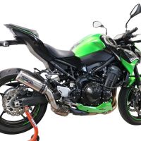 GPR auspuff kompatibel mit  Kawasaki Z 900 2021-2024, M3 Inox , Zugelassener legaler Slip-On-Auspuff mit Abe, einschließlich abnehmbarem DB-Killer und Verbindungsrohr 