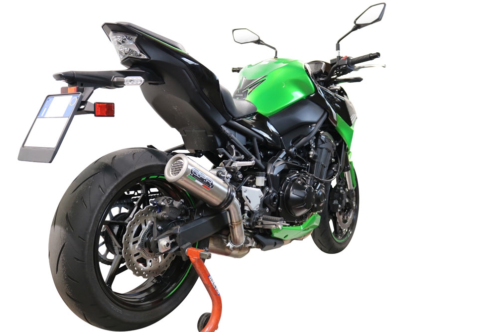 GPR auspuff kompatibel mit  Kawasaki Z 900 2021-2024, M3 Inox , Zugelassener legaler Slip-On-Auspuff mit Abe, einschließlich abnehmbarem DB-Killer und Verbindungsrohr 