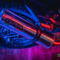 GPR auspuff kompatibel mit  Zontes Zt 125 G1 - U - U1 - Z2 2020-2024, M3 Inox , Homologierte auspuff mit verbindungsrohr und katalysator 