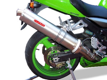 GPR auspuff kompatibel mit  Kawasaki ZX-12R 2000-2006, Inox Tondo, Abgasschalldämpfer, ABE-geprüft, Montage mit speziellem Flansch 