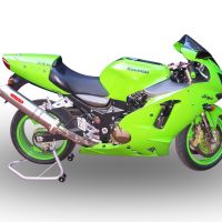GPR auspuff kompatibel mit  Kawasaki ZX-12R 2000-2006, Inox Tondo, Abgasschalldämpfer, ABE-geprüft, Montage mit speziellem Flansch 