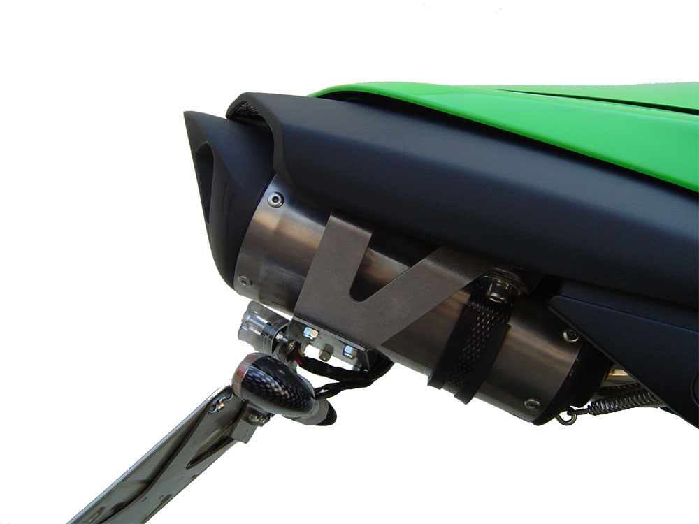 GPR auspuff kompatibel mit  Kawasaki Zx-6R  2007-2008, Tiburon Titanium, Zugelassener legaler Slip-On-Auspuff mit Abe, einschließlich abnehmbarem DB-Killer und Verbindungsrohr 