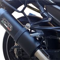 GPR auspuff kompatibel mit  Kawasaki Zzr 1400 2017-2022, Furore Nero, Doppelter Rennauspuff, mit Verbindungsrohren, Artikel ohne Genehmigung 