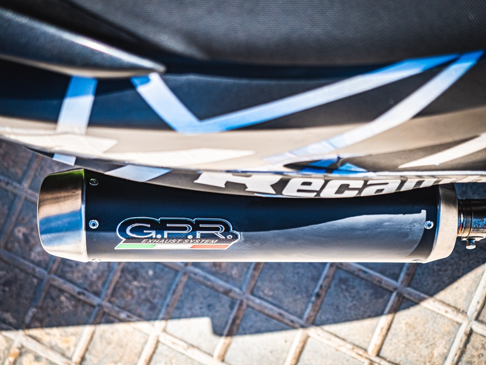 GPR auspuff kompatibel mit  Suzuki Burgman 200 I.E. 2007-2013, Evo4 Road, Homologierte auspuff mit verbindungsrohr und katalysator 