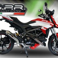 GPR auspuff kompatibel mit  Ducati Hyperstrada -Hypermotard 939 EURO 4  2016-2019, Powercone Evo, Zugelassener legaler Slip-On-Auspuff mit Abe, einschließlich abnehmbarem DB-Killer,katakysator und Verbindungsrohr 