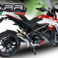 GPR auspuff kompatibel mit  Ducati Hyperstrada -Hypermotard 939 EURO 4  2016-2019, Powercone Evo, Zugelassener legaler Slip-On-Auspuff mit Abe, einschließlich abnehmbarem DB-Killer,katakysator und Verbindungsrohr 