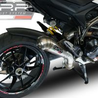GPR auspuff kompatibel mit  Ducati Hyperstrada -Hypermotard 939 EURO 4  2016-2019, Powercone Evo, Zugelassener legaler Slip-On-Auspuff mit Abe, einschließlich abnehmbarem DB-Killer,katakysator und Verbindungsrohr 