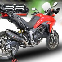 GPR auspuff kompatibel mit  Ducati Multistrada 950 2017-2020, New Grand Prix Evo Poppy, Zugelassener legaler Mid-Full-Systemauspuff mit ABE, einschließlich abnehmbarem DB-Killer und Katalysator 
