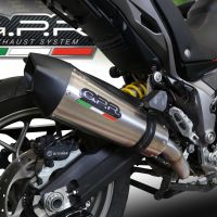 GPR auspuff kompatibel mit  Ducati Multistrada 950 2017-2020, New Grand Prix Evo Titanium, Zugelassener legaler Mid-Full-Systemauspuff mit ABE, einschließlich abnehmbarem DB-Killer und Katalysator 