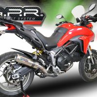 GPR auspuff kompatibel mit  Ducati Multistrada 950 2017-2020, M3 Titanium Natural, Zugelassener legaler Mid-Full-Systemauspuff mit ABE, einschließlich abnehmbarem DB-Killer und Katalysator 