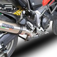 GPR auspuff kompatibel mit  Ducati Multistrada 950 2017-2020, M3 Titanium Natural, Zugelassener legaler Mid-Full-Systemauspuff mit ABE, einschließlich abnehmbarem DB-Killer und Katalysator 