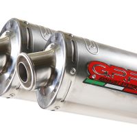 GPR auspuff kompatibel mit  Ducati Monster S2R  2004-2007, Inox Tondo, Doppelter Rennauspuff, mit Verbindungsrohren, Artikel ohne Genehmigung 