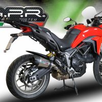 GPR auspuff kompatibel mit  Ducati Multistrada 950 2017-2020, New Grand Prix Evo Titanium, Zugelassener legaler Slip-On-Auspuff mit Abe, einschließlich abnehmbarem DB-Killer und Verbindungsrohr 