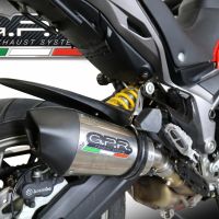 GPR auspuff kompatibel mit  Ducati Multistrada 950 2017-2020, New Grand Prix Evo Titanium, Zugelassener legaler Slip-On-Auspuff mit Abe, einschließlich abnehmbarem DB-Killer und Verbindungsrohr 