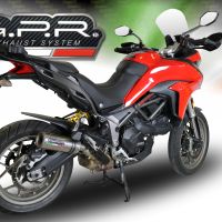 GPR auspuff kompatibel mit  Ducati Multistrada 950 2021-2024, M3 Titanium Natural, Zugelassener legaler Slip-On-Auspuff mit Abe, einschließlich abnehmbarem DB-Killer und Verbindungsrohr 