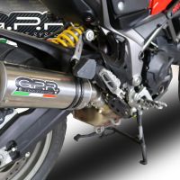 GPR auspuff kompatibel mit  Ducati Multistrada 950 2021-2024, M3 Titanium Natural, Zugelassener legaler Slip-On-Auspuff mit Abe, einschließlich abnehmbarem DB-Killer und Verbindungsrohr 