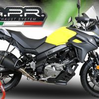 GPR auspuff kompatibel mit  Suzuki V-Strom 650 2021-2025, Furore Evo4 Nero, Zugelassener legaler Mid-Full-Systemauspuff mit ABE, einschließlich abnehmbarem DB-Killer und Katalysator 