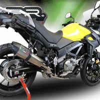 GPR auspuff kompatibel mit  Suzuki V-Strom 650 2021-2025, New Grand Prix Evo Titanium, Zugelassener legaler Mid-Full-Systemauspuff mit ABE, einschließlich abnehmbarem DB-Killer und Katalysator 
