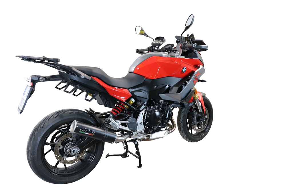 GPR auspuff kompatibel mit  Bmw F 900 XR-R 2020-2025, M3 Black Titanium, Zugelassener legaler Slip-On-Auspuff mit Abe, einschließlich abnehmbarem DB-Killer und Verbindungsrohr 