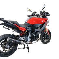 GPR auspuff kompatibel mit  Bmw F 900 XR-R 2020-2025, M3 Black Titanium, Zugelassener legaler Slip-On-Auspuff mit Abe, einschließlich abnehmbarem DB-Killer und Verbindungsrohr 