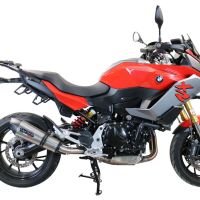 GPR auspuff kompatibel mit  Bmw F 900 XR-R 2020-2025, New Grand Prix Evo Titanium, Zugelassener legaler Slip-On-Auspuff mit Abe, einschließlich abnehmbarem DB-Killer und Verbindungsrohr 