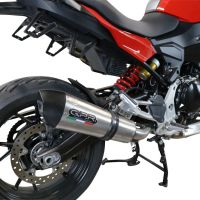GPR auspuff kompatibel mit  Bmw F 900 XR-R 2020-2025, New Grand Prix Evo Titanium, Zugelassener legaler Slip-On-Auspuff mit Abe, einschließlich abnehmbarem DB-Killer und Verbindungsrohr 