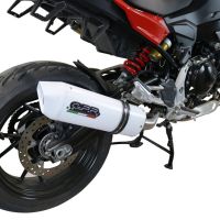 GPR auspuff kompatibel mit  Bmw F 900 XR-R 2020-2025, Albus Evo4, Zugelassener legaler Slip-On-Auspuff mit Abe, einschließlich abnehmbarem DB-Killer und Verbindungsrohr 