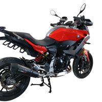 GPR auspuff kompatibel mit  Bmw F 900 XR-R 2020-2025, New Grand Prix Evo Black Titanium, Zugelassener legaler Slip-On-Auspuff mit Abe, einschließlich abnehmbarem DB-Killer und Verbindungsrohr 