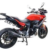 GPR auspuff kompatibel mit  Bmw F 900 XR-R 2020-2025, New Grand Prix Evo Poppy, Zugelassener legaler Slip-On-Auspuff mit Abe, einschließlich abnehmbarem DB-Killer und Verbindungsrohr 