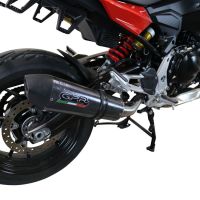 GPR auspuff kompatibel mit  Bmw F 900 XR-R 2020-2025, New Grand Prix Evo Poppy, Zugelassener legaler Slip-On-Auspuff mit Abe, einschließlich abnehmbarem DB-Killer und Verbindungsrohr 