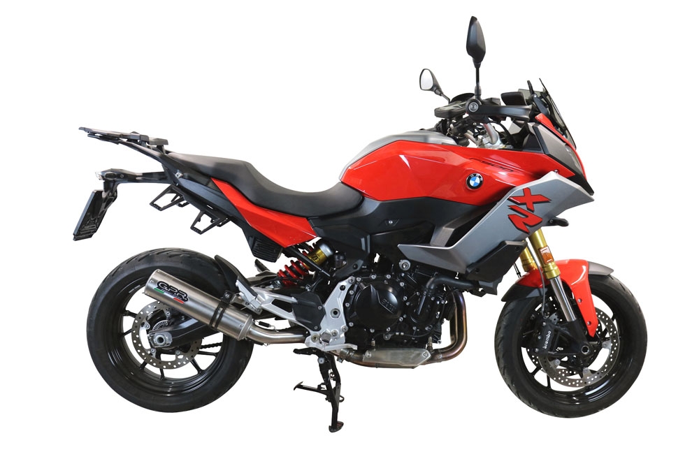 GPR auspuff kompatibel mit  Bmw F 900 XR-R 2020-2025, M3 Inox , Zugelassener legaler Slip-On-Auspuff mit Abe, einschließlich abnehmbarem DB-Killer und Verbindungsrohr 