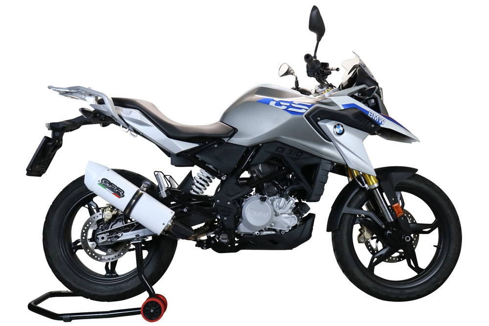 GPR auspuff kompatibel mit  Bmw G 310 Gs 2022-2024, Albus Evo4, Homologierte auspuff mit verbindungsrohr und katalysator 