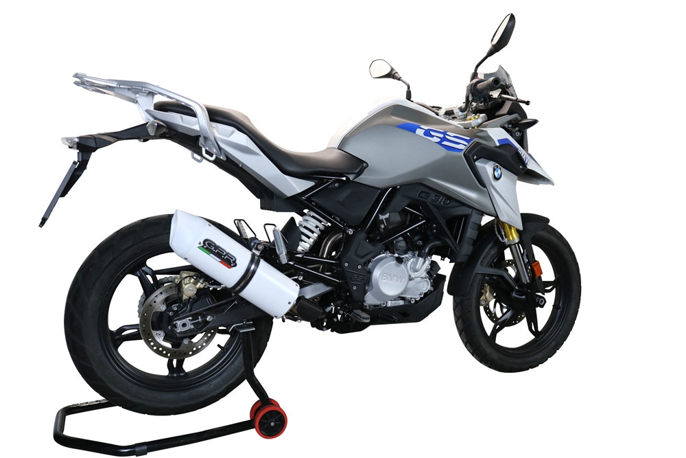 GPR auspuff kompatibel mit  Bmw G 310 Gs 2022-2024, Albus Evo4, Homologierte auspuff mit verbindungsrohr und katalysator 