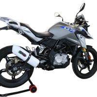 GPR auspuff kompatibel mit  Bmw G 310 Gs 2022-2024, Albus Evo4, Homologierte auspuff mit verbindungsrohr und katalysator 