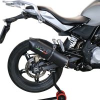 GPR auspuff kompatibel mit  Bmw G 310 Gs 2017-2021, Furore Evo4 Nero, Homologierte auspuff mit verbindungsrohr und katalysator 