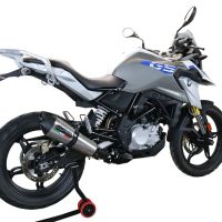 GPR auspuff kompatibel mit  Bmw G 310 Gs 2022-2024, New Grand Prix Evo Titanium, Homologierte auspuff mit verbindungsrohr und katalysator 