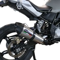 GPR auspuff kompatibel mit  Bmw G 310 Gs 2022-2024, New Grand Prix Evo Titanium, Homologierte auspuff mit verbindungsrohr und katalysator 