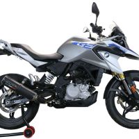 GPR auspuff kompatibel mit  Bmw G 310 Gs 2017-2021, M3 Black Titanium, Homologierte auspuff mit verbindungsrohr und katalysator 