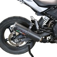 GPR auspuff kompatibel mit  Bmw G 310 Gs 2017-2021, M3 Black Titanium, Homologierte auspuff mit verbindungsrohr und katalysator 